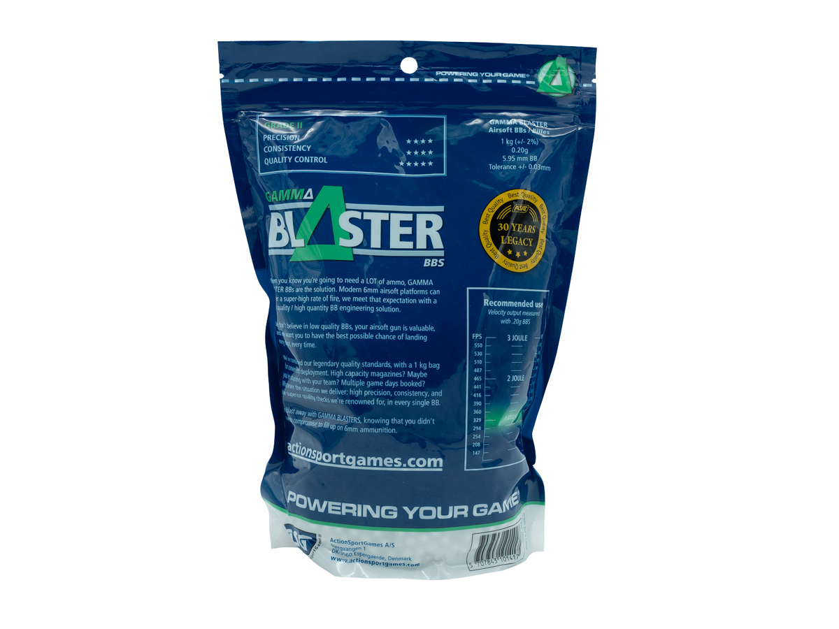 Gamma Blaster kugler, 0,20 g - 1 kg pose