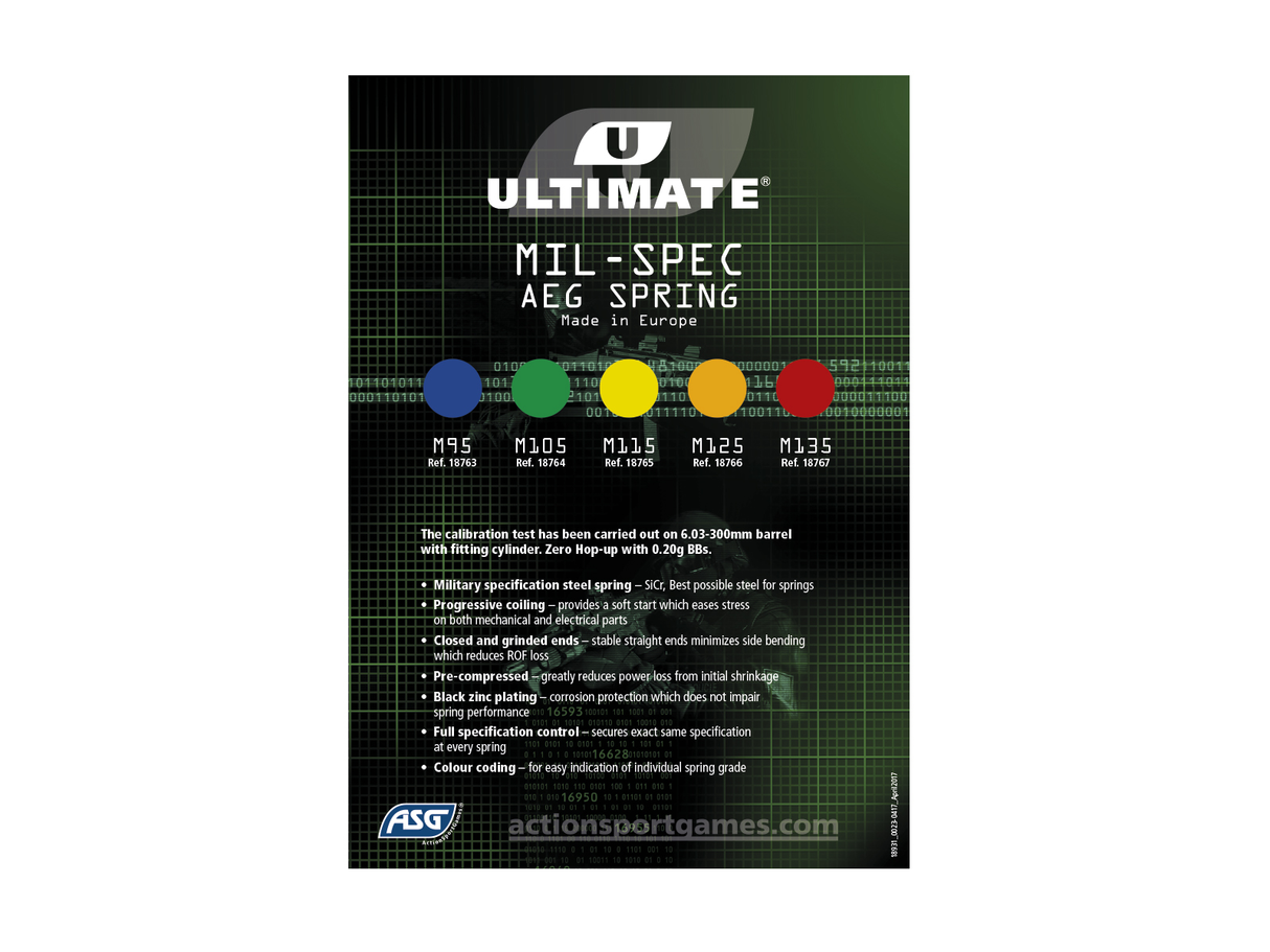 Ultimate M125 Upgrade fjeder - Orange