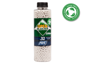 Open Blaster, 0.32g, airsoft bio BB, 3300 stk. flaske