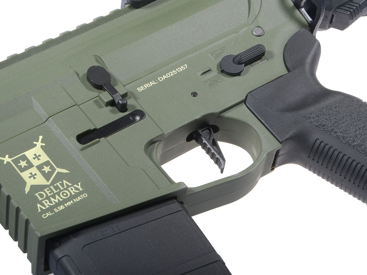 Delta Armory M4 AR15 M-LOK SilentOps 10" Charlie EAGLE, Olive