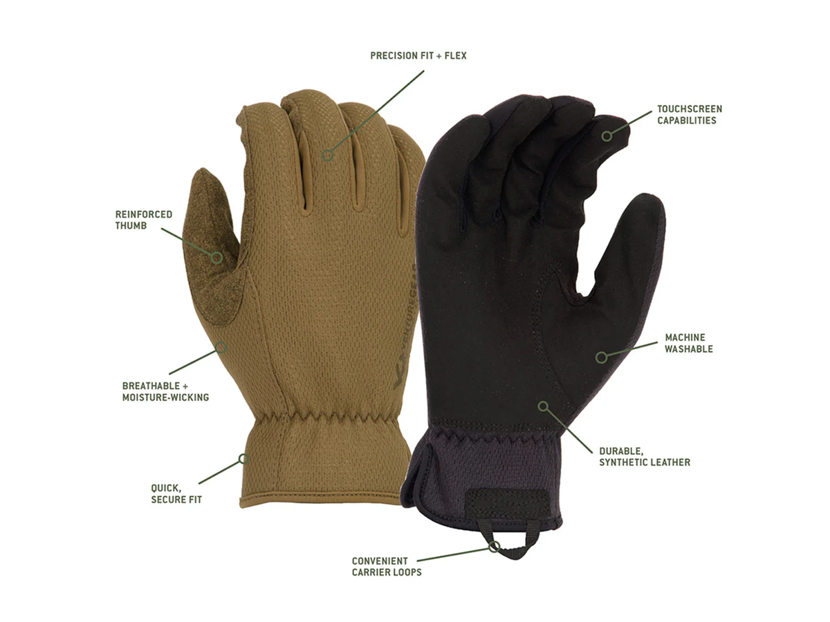 Pyramex Venture Gear Medium-Duty Operator gloves, Black Size S