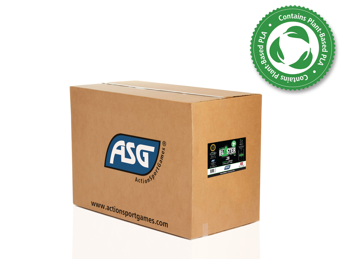 Alpha Blaster PLA Green Tracer kugler, 0,28 g - 20 kg kasse