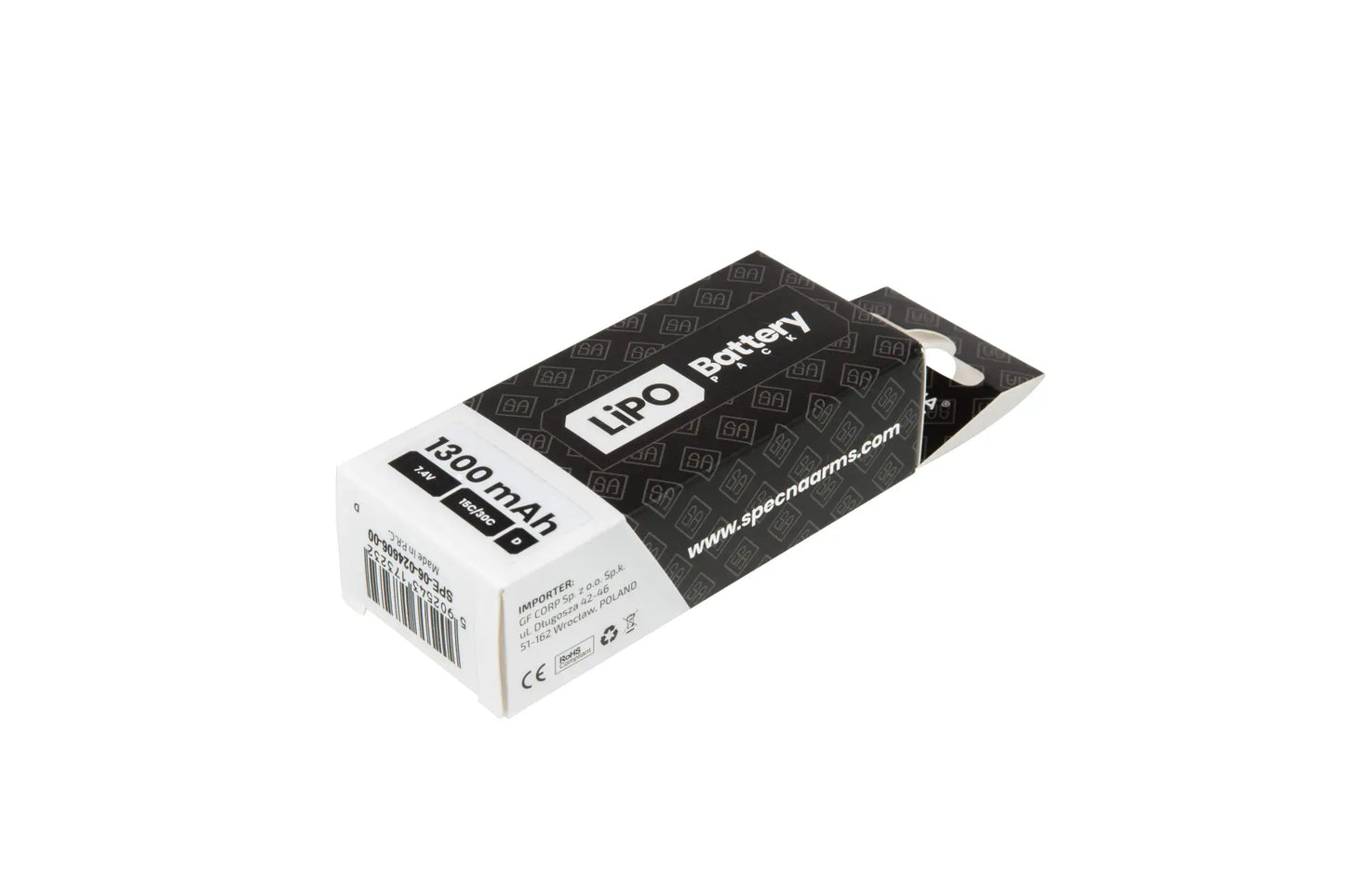 LiPo 7,4V 1300mAh 15/30C Batteri - T-kontakt (Deans)