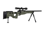 Specna Arms SA-S14 sniper airsoft rifle with scope and bipod Olive