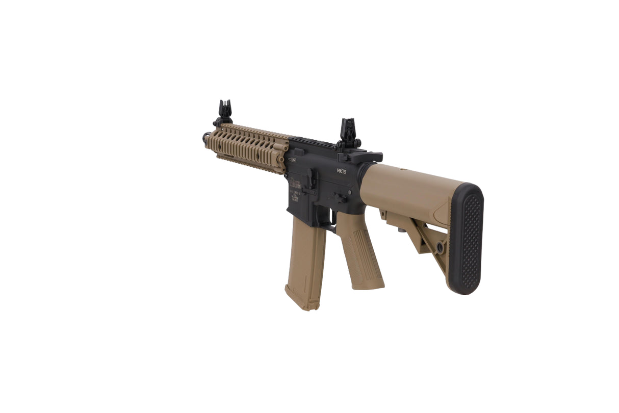 Daniel Defense MK18 SA-F19 FLEX Gen.2 AEG Assault Rifle 10.5" – Half-Tan
