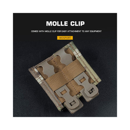 FAST Type Double 9 mm magasinficka – Multicam