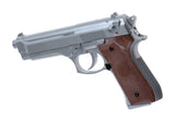 KWC M9 Silver Fjeder Pistol - 6 mm