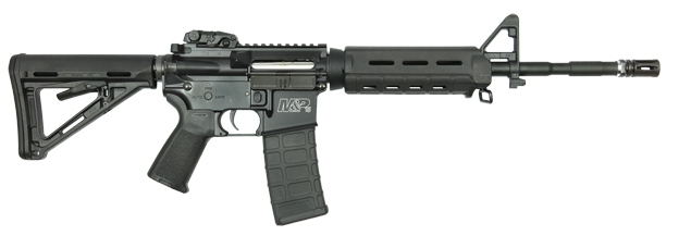 S&W M&P15 MOE AEG airsoft riffel med Magpul PTS kolbe | Airsoftgeek