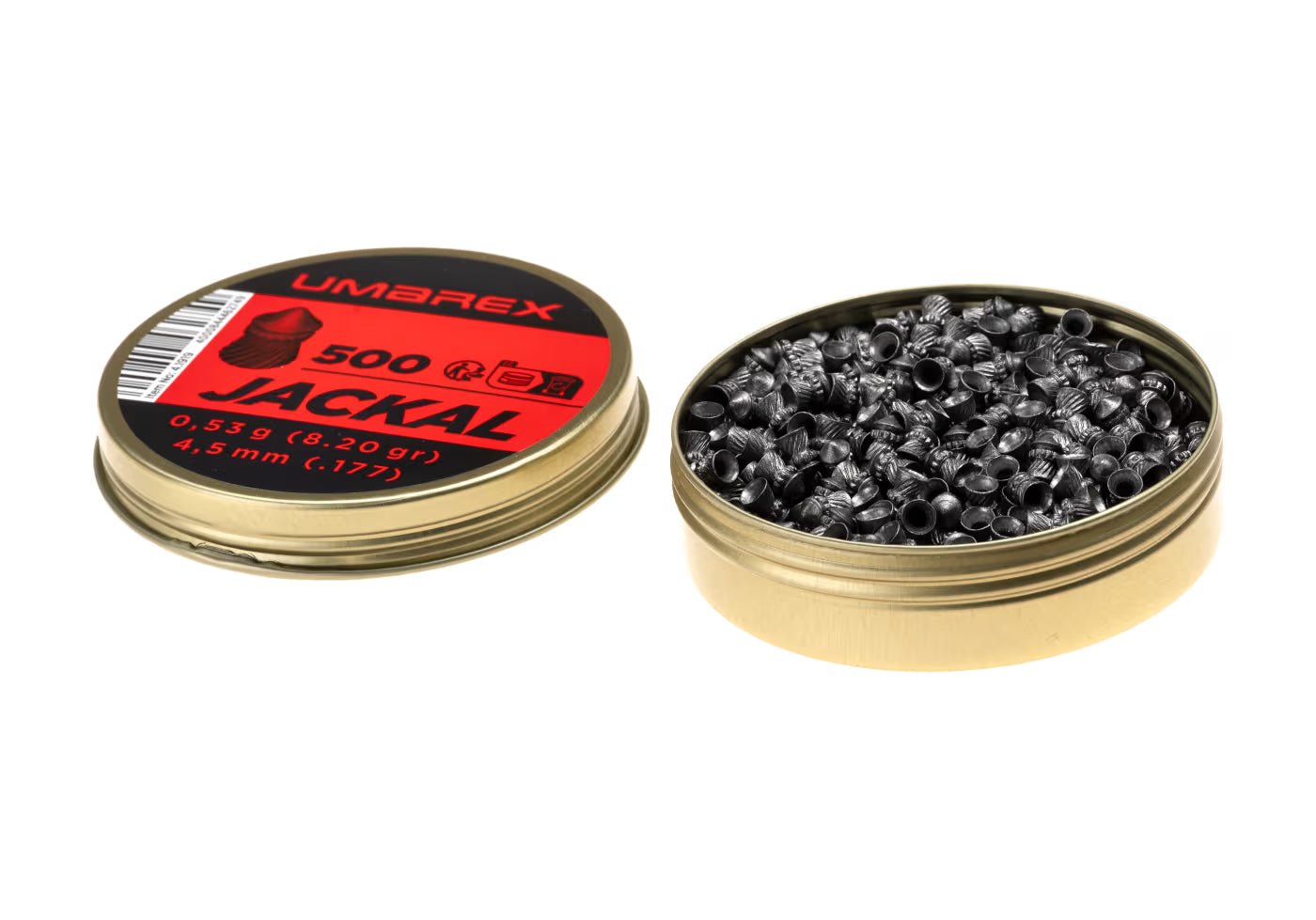 4,5 mm Jackal Pointed-kulor 0,53 g 500 st