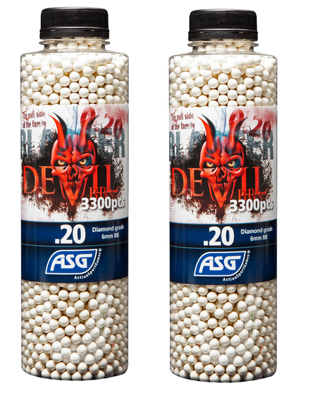 Blaster Devil, 0,20g, airsoft BB, 3300 st. flaska