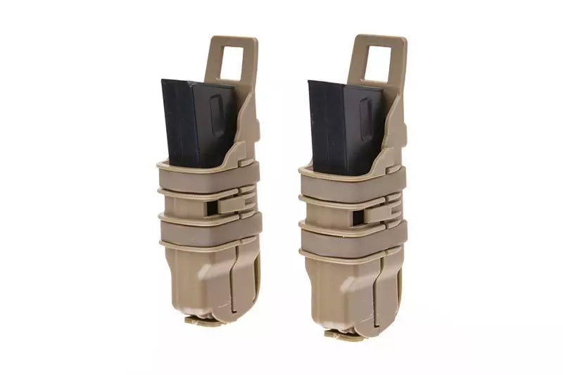 Dubbel öppen pistolmagasinficka - Tan