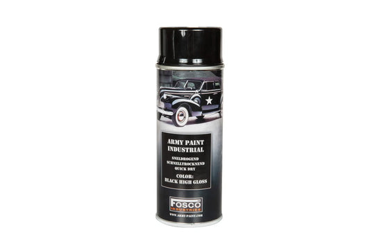 SPRAYFÄRG - SVART HÖG GLANS