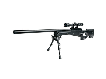 Airsoftgevär, SL, fjäder, AW 308 sniper, svart