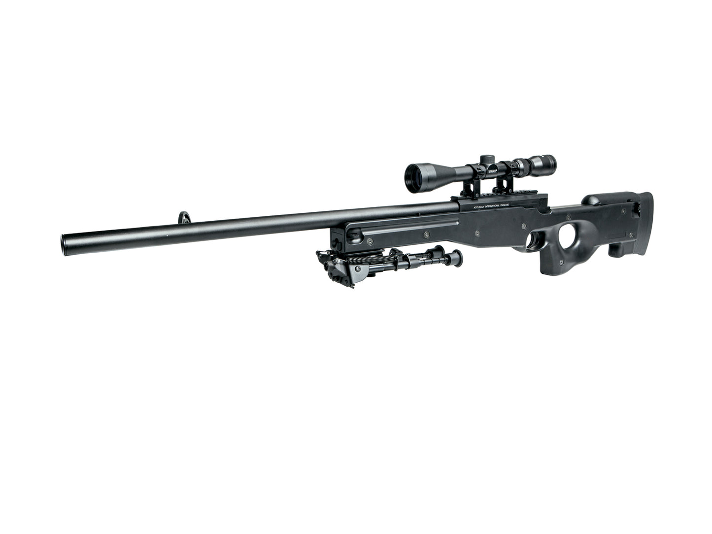 Airsoftgevär, SL, fjäder, AW 308 sniper, svart