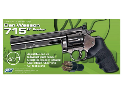 Dan Wesson 715 - 6" revolver, stålfärgad