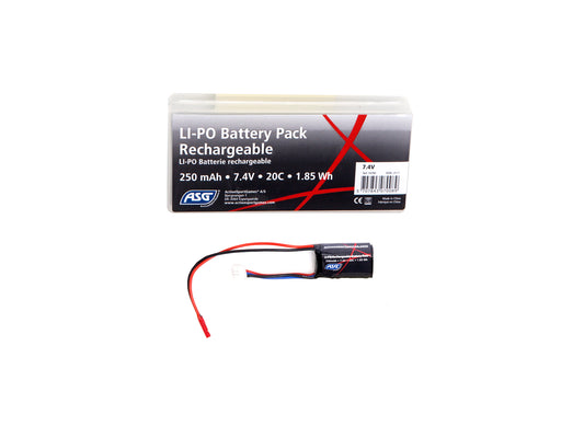 7.4V Batteri 250 mAh 20C LI-PO