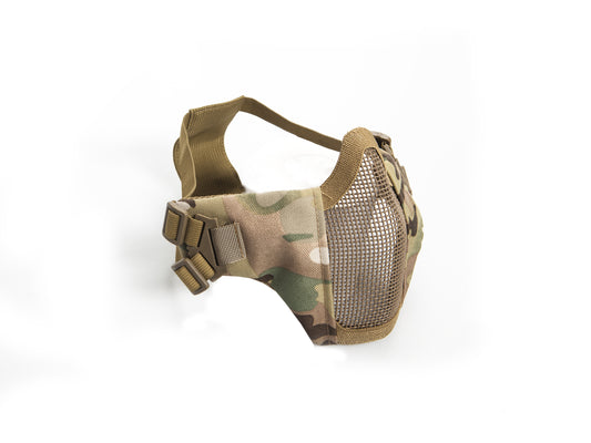METALLNÄTSMASK MED HAKREM - MULTICAM