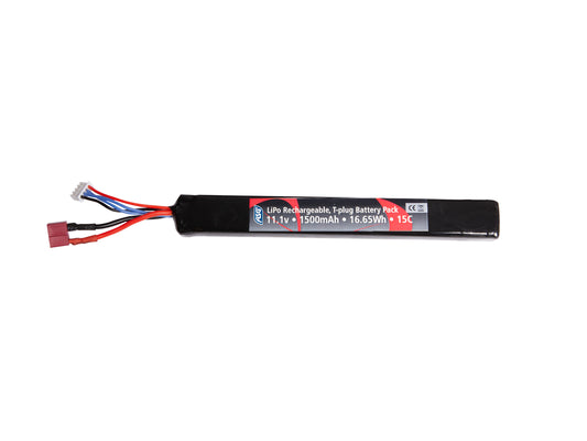 ASG-batteri - 11.1V 1500 mAh 15C LiPo T-kontakt