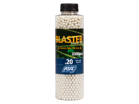 Blaster Tracer, 0.20g, airsoft BB, 3300 st. flaska - grön