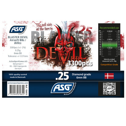 Blaster Devil, 0,25 g, airsoft BB, 3300 st. flaska