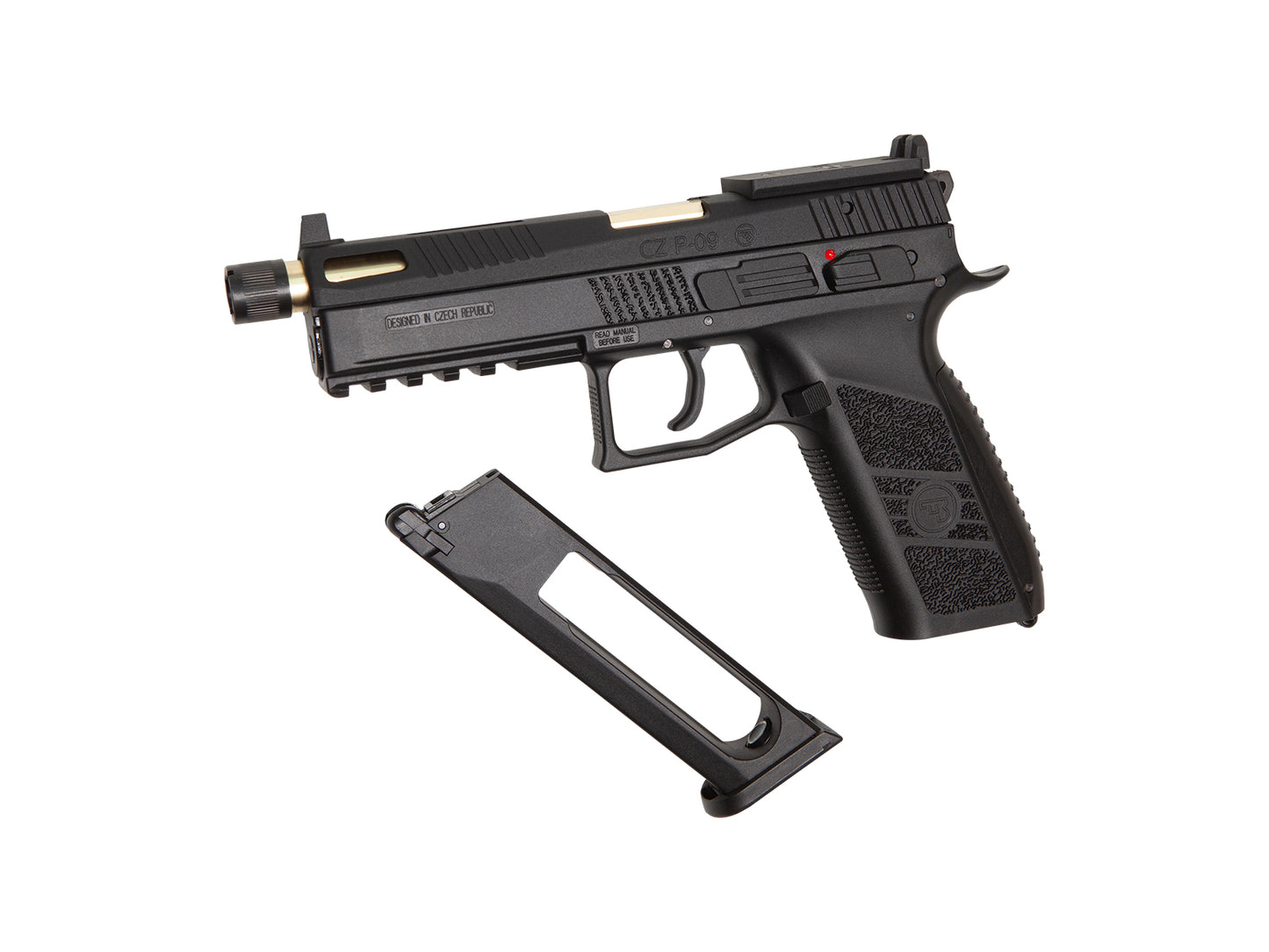 CZ P-09 CO2 airsoft pistol med blowback metal slæde | Airsoftgeek