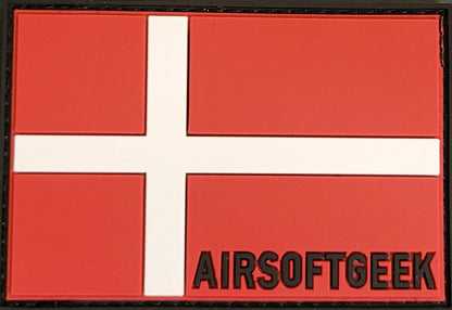 PATCH DANMARKSFLAGGA - RÖD/VIT - AIRSOFTGEEK