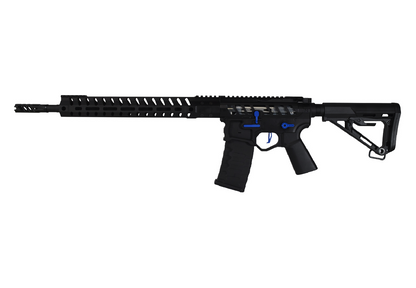 EMG F-1 Skjutvapen UDR-15 AR15 2.0 eSilverEdge Svart/Blå RS3 Stock