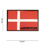 PATCH DANMARKSFLAGGA - RÖD/VIT - AIRSOFTGEEK