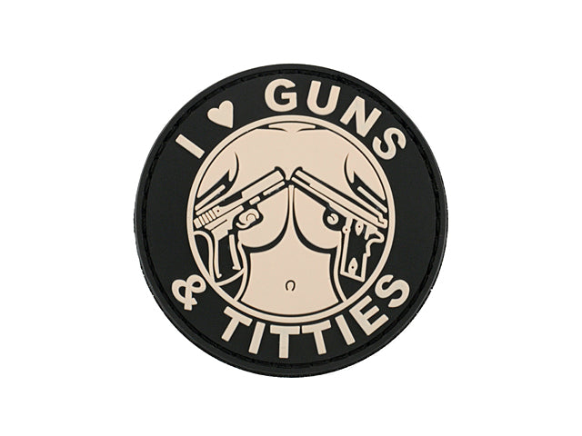 GUNS TITS PVC MÄRKE
