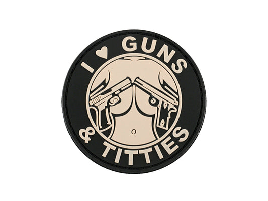 GUNS TITS PVC MÄRKE