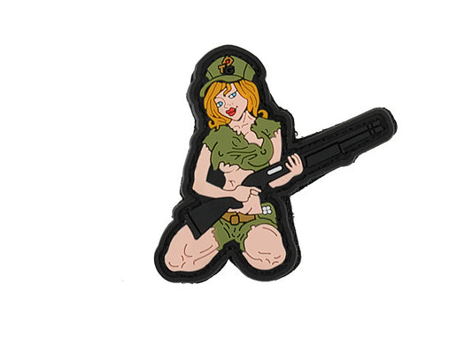 SHOTGUN GIRL PVC-MÄRKE