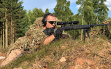 WX ROGUE COMM, Matt sandfärgad båge, Grå/Klar/Klar orange lins